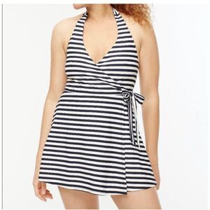 J. Crew Halter wrap swim dress size 6
